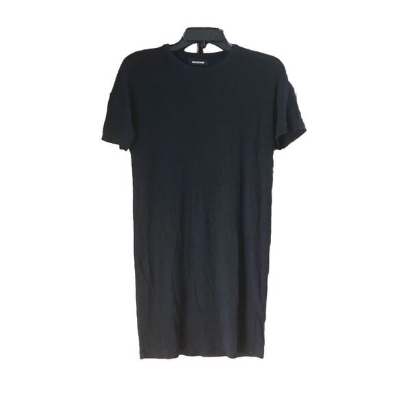 NAADAM Cashmere Blend Ribbed Short Sleeve Mini Dress - XS - Picture 1 of 12